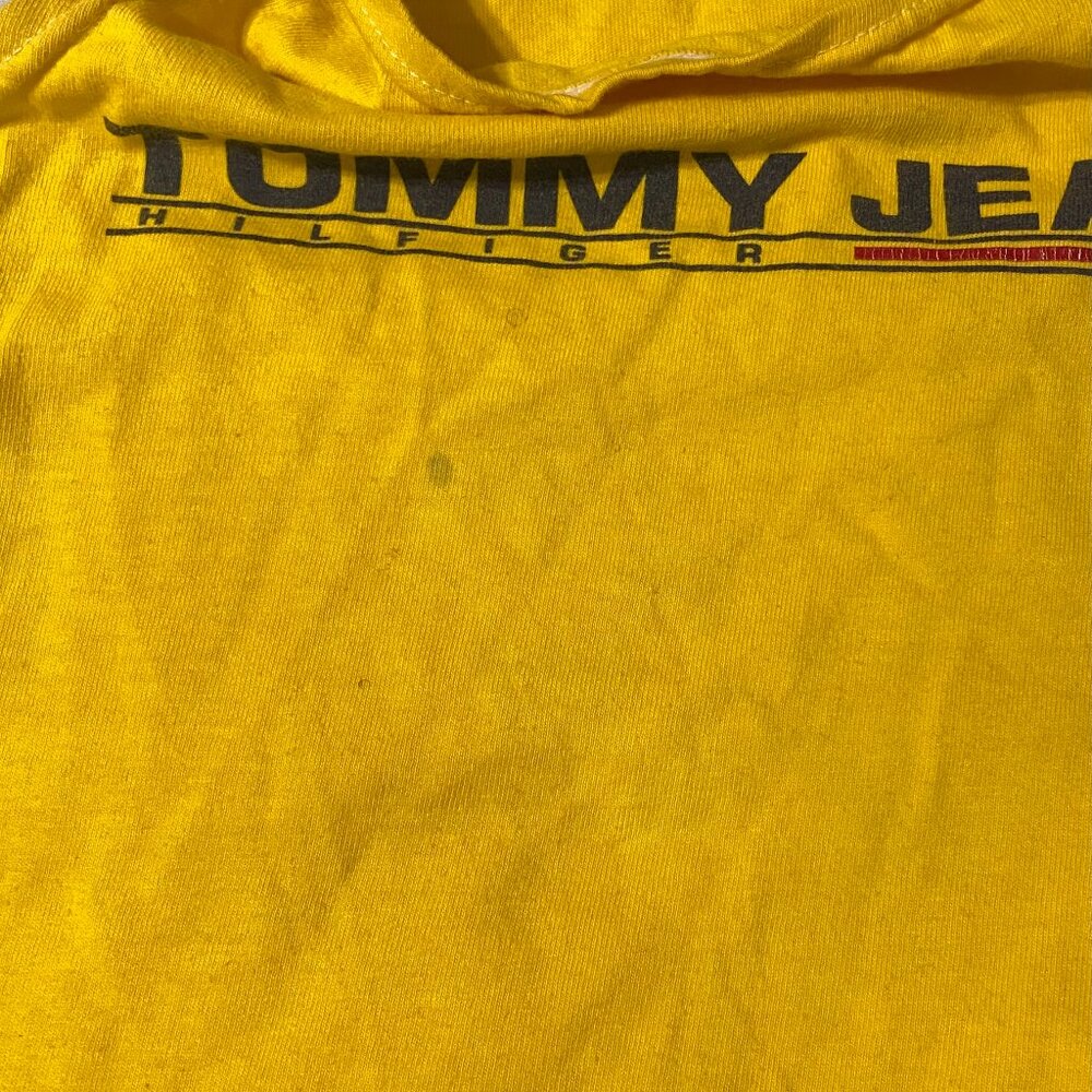 Deadstock Y2K Vintage Tommy Jeans Yellow Tank Top (Reworked) - Picture 5 of 9